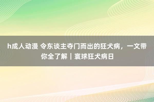 h成人动漫 令东谈主夺门而出的狂犬病，一文带你全了解｜寰球狂犬病日
