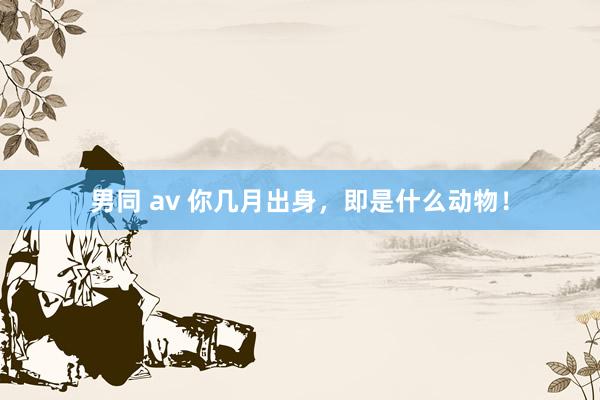 男同 av 你几月出身，即是什么动物！