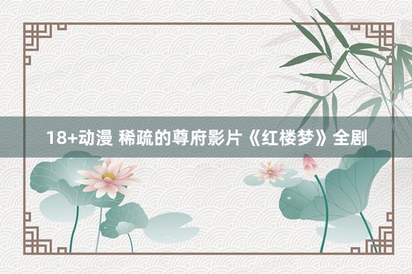18+动漫 稀疏的尊府影片《红楼梦》全剧