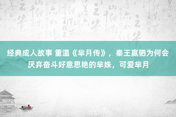 经典成人故事 重温《芈月传》，秦王嬴驷为何会厌弃奋斗好意思艳的芈姝，可爱芈月
