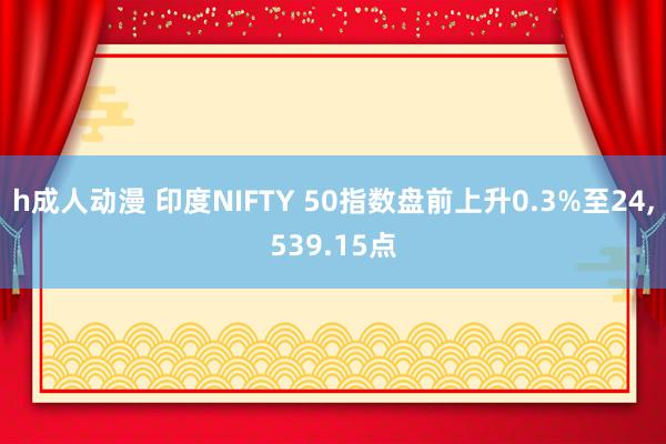 h成人动漫 印度NIFTY 50指数盘前上升0.3%至24，539.15点