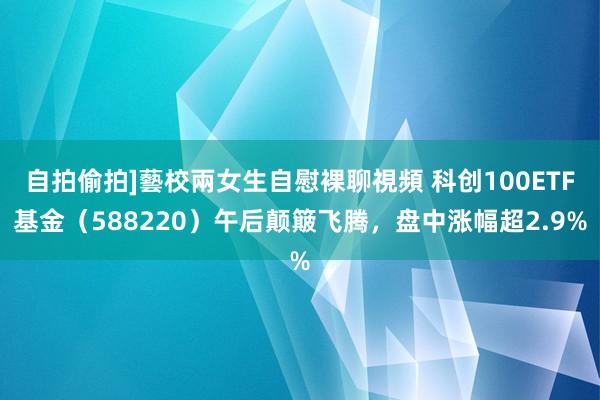自拍偷拍]藝校兩女生自慰裸聊視頻 科创100ETF基金（588220）午后颠簸飞腾，盘中涨幅超2.9%