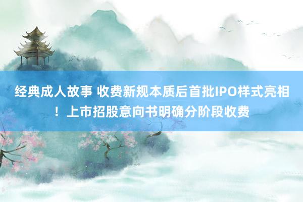 经典成人故事 收费新规本质后首批IPO样式亮相！上市招股意向书明确分阶段收费