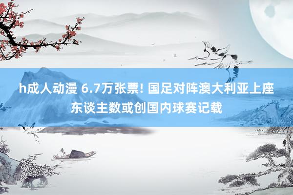 h成人动漫 6.7万张票! 国足对阵澳大利亚上座东谈主数或创国内球赛记载