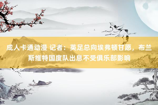 成人卡通动漫 记者：英足总向埃弗顿甘愿，布兰斯维特国度队出息不受俱乐部影响