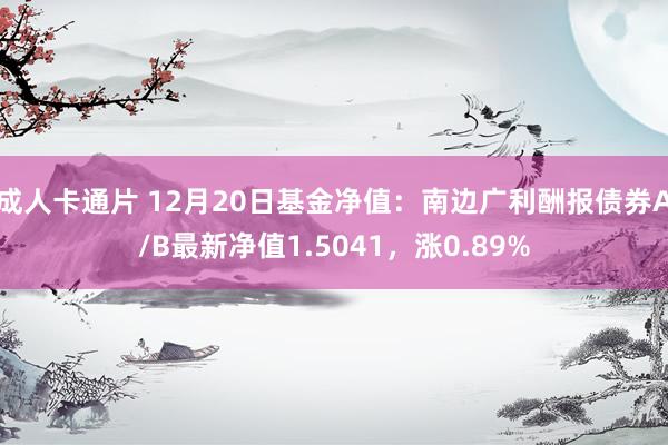 成人卡通片 12月20日基金净值：南边广利酬报债券A/B最新净值1.5041，涨0.89%