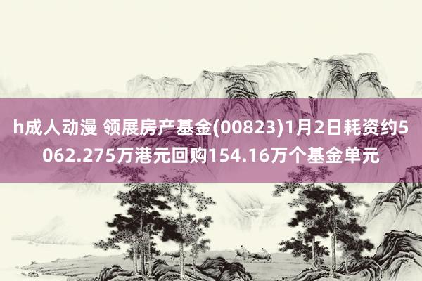 h成人动漫 领展房产基金(00823)1月2日耗资约5062.275万港元回购154.16万个基金单元